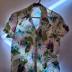 Panama Jack Green and Red Button Down Shirt
